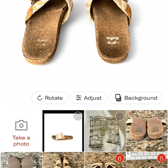 Billabong Women Sandals Sz 9 Beige Beach Boho Coastal Nautical Braided Rope - Picture 6 of 10